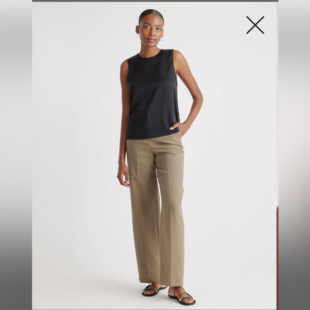 QUINCE Washable Stretch Silk Shell Tank Size M